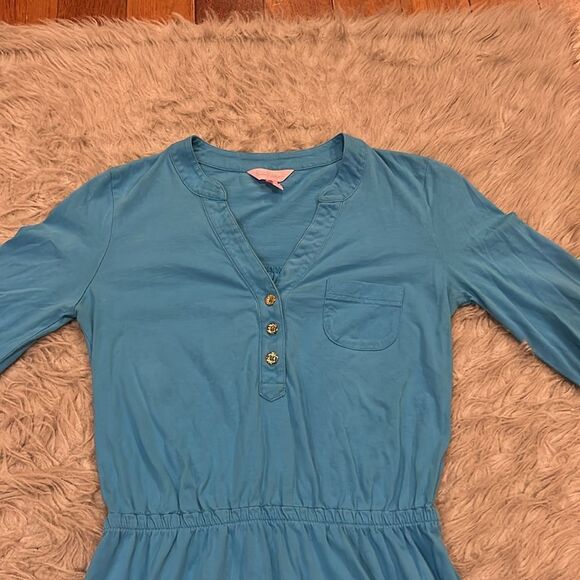 Lilly Pulitzer‎ Beckett shirt dress in Ariel blue size xs - Picture 3 of 8